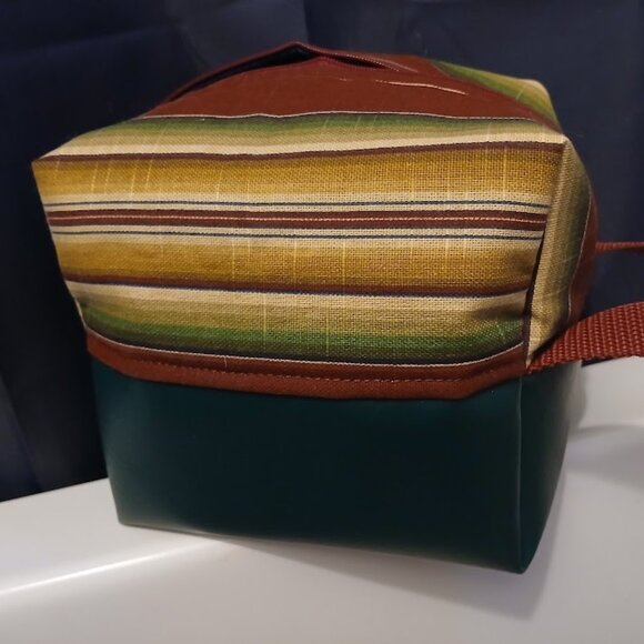 New Zippy Cosmetics Toiletries Travel Bags X-large Faux Leather & Fabric western - Picture 9 of 16